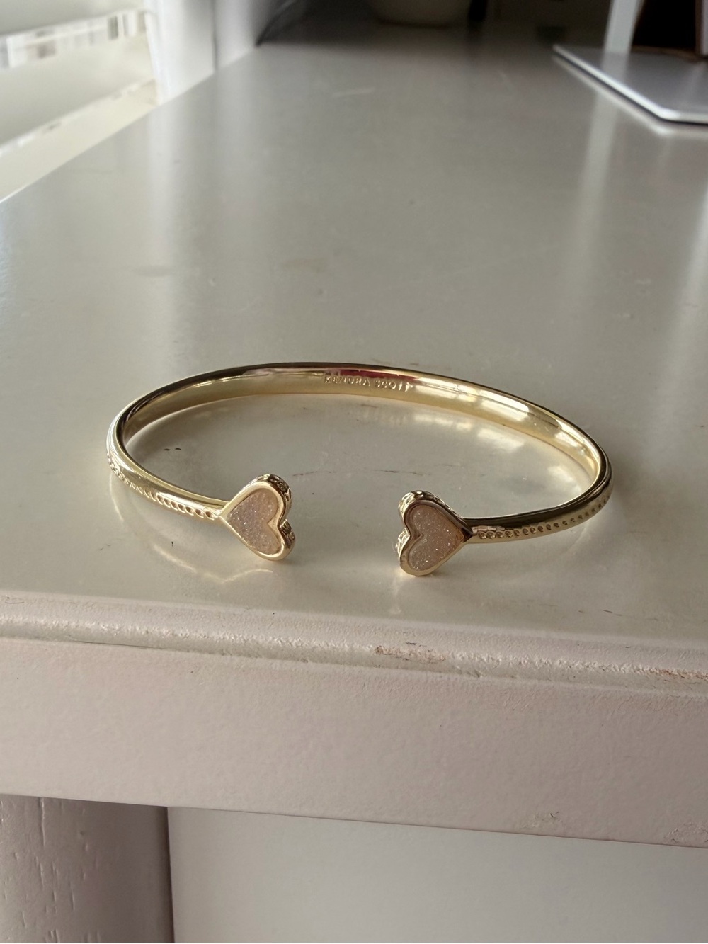 Kendra Scott Gold Heart Cuff Bracelet